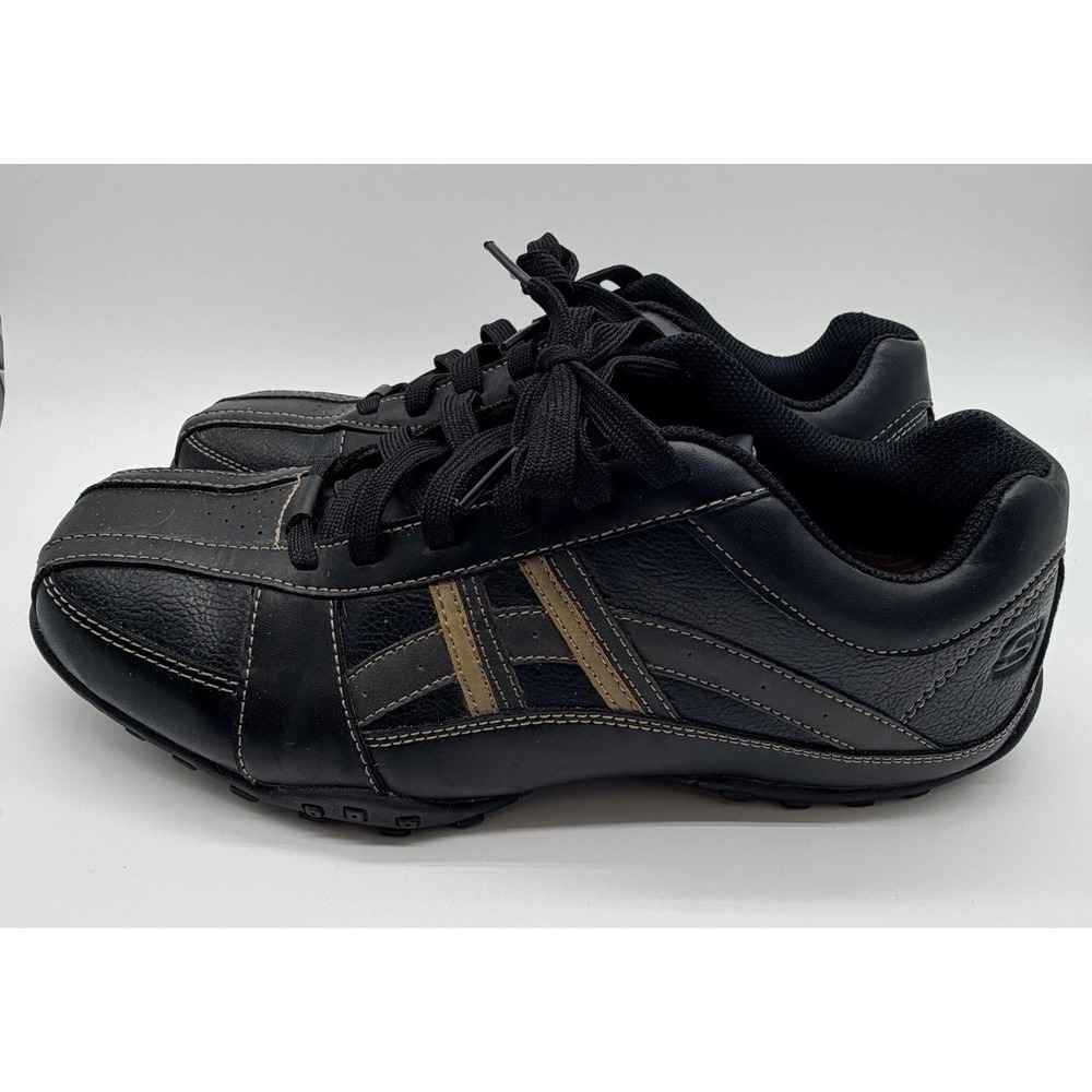 Skechers Shoes Men's Size 10 Black Citywalk Malton Leather Oxford
